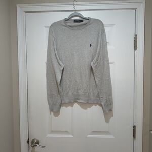 Polo Ralph Lauren Cotton/Cashmere Gray Sweater Size XL
